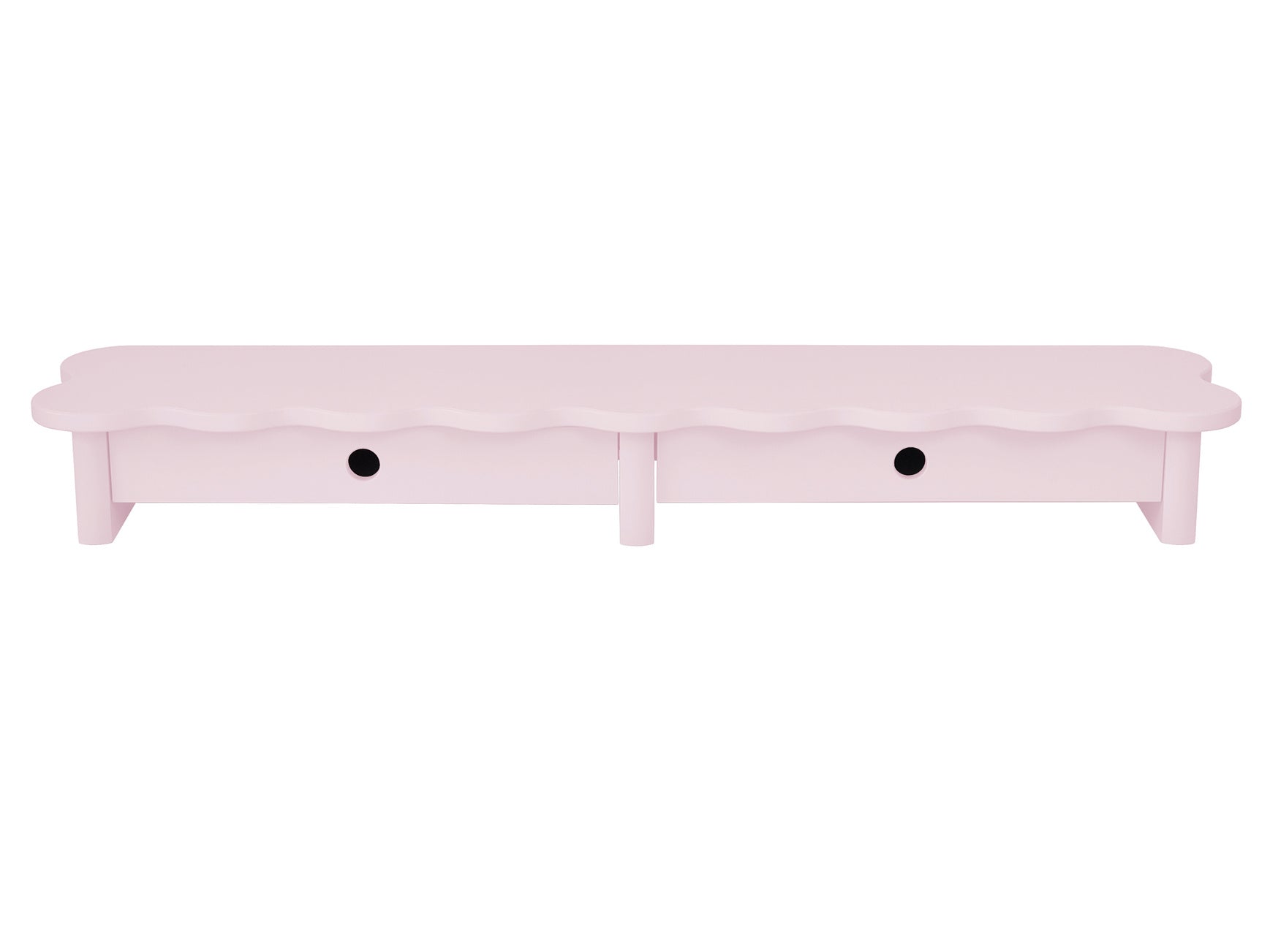 Flower 109 Cm Monitorskærmstativ Med Skuffer  Powder Pink