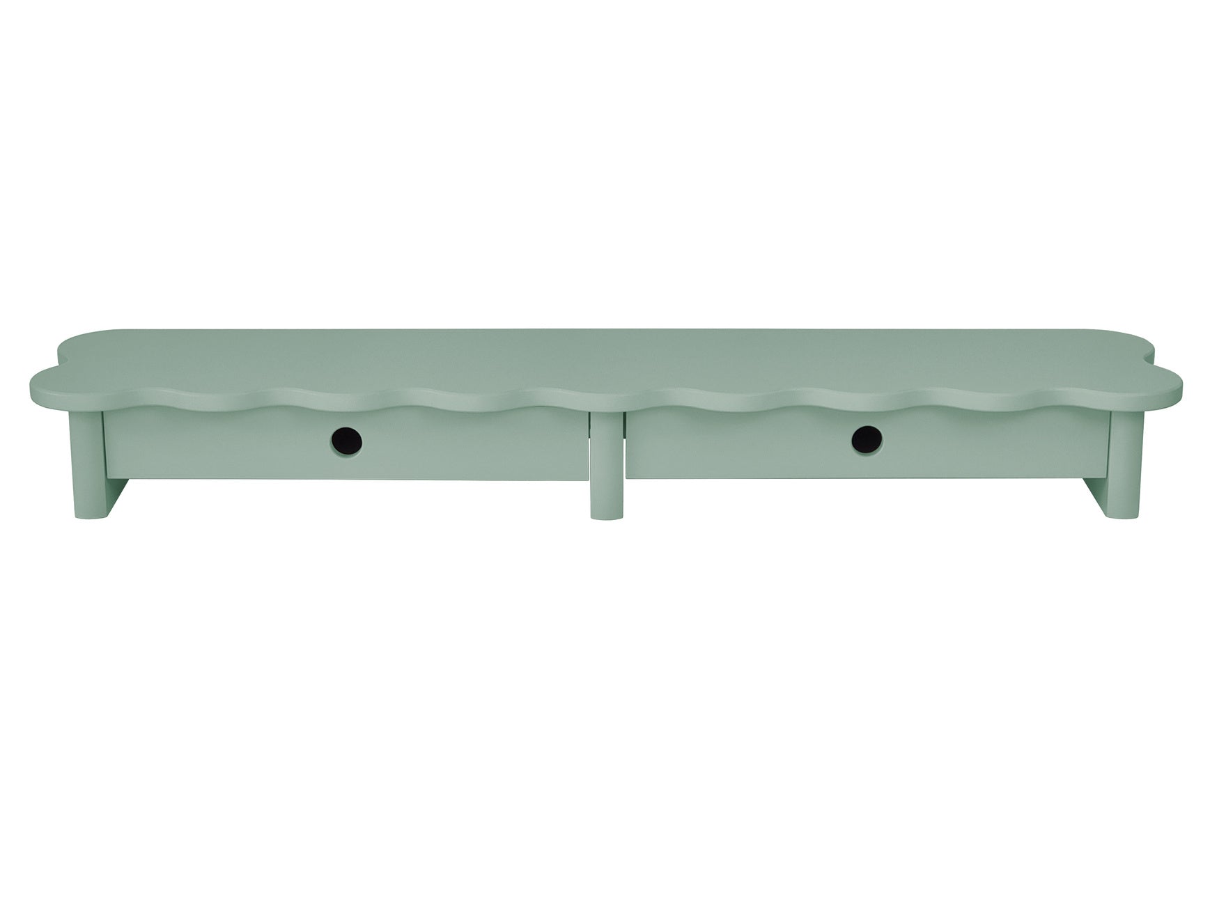 Flower 109cm Monitorskærmstativ Med Skuffer Sage Green