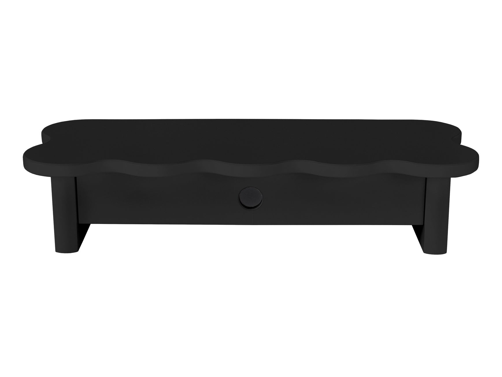 Flower Monitorskærmstativ Med Skuffe 60cm Black