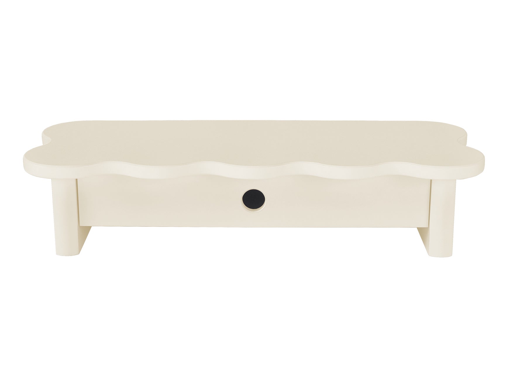 Flower Monitorskærmstativ Med Skuffe 60cm Chalk White