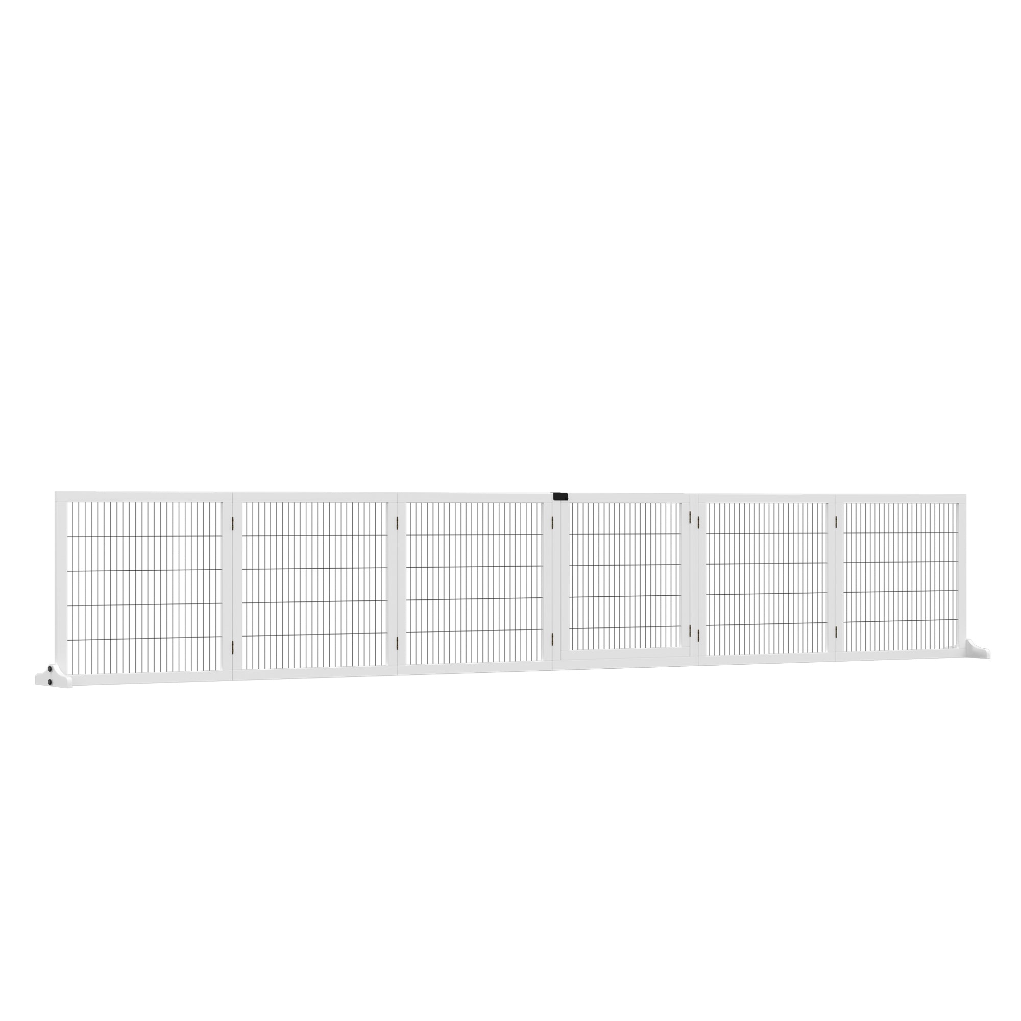 Foldbar Hundegitter  432   36   70 Cm  Fyrretræ  Hvid