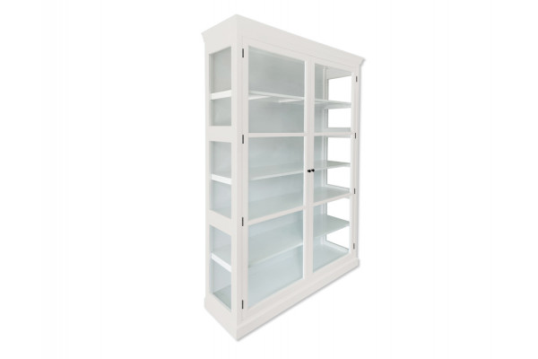 Fyn Vitrineskab 212x148x44 Cm Hvid