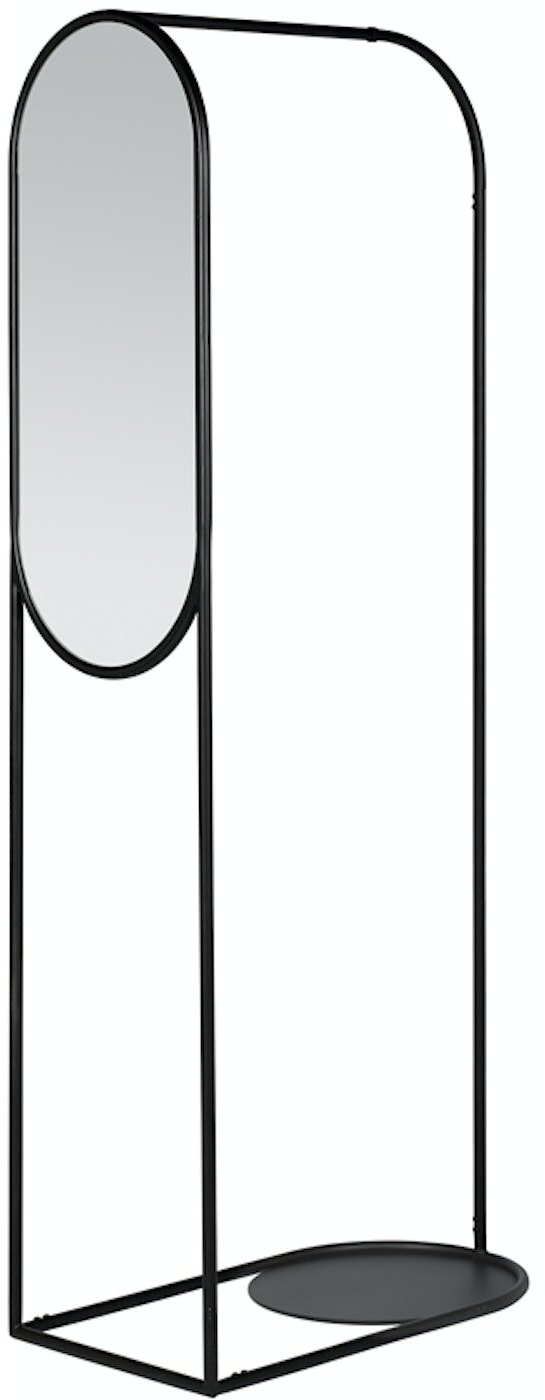 Garderobespejl Broste Copenhagen Archie Sort Metal 180x40x70 Cm