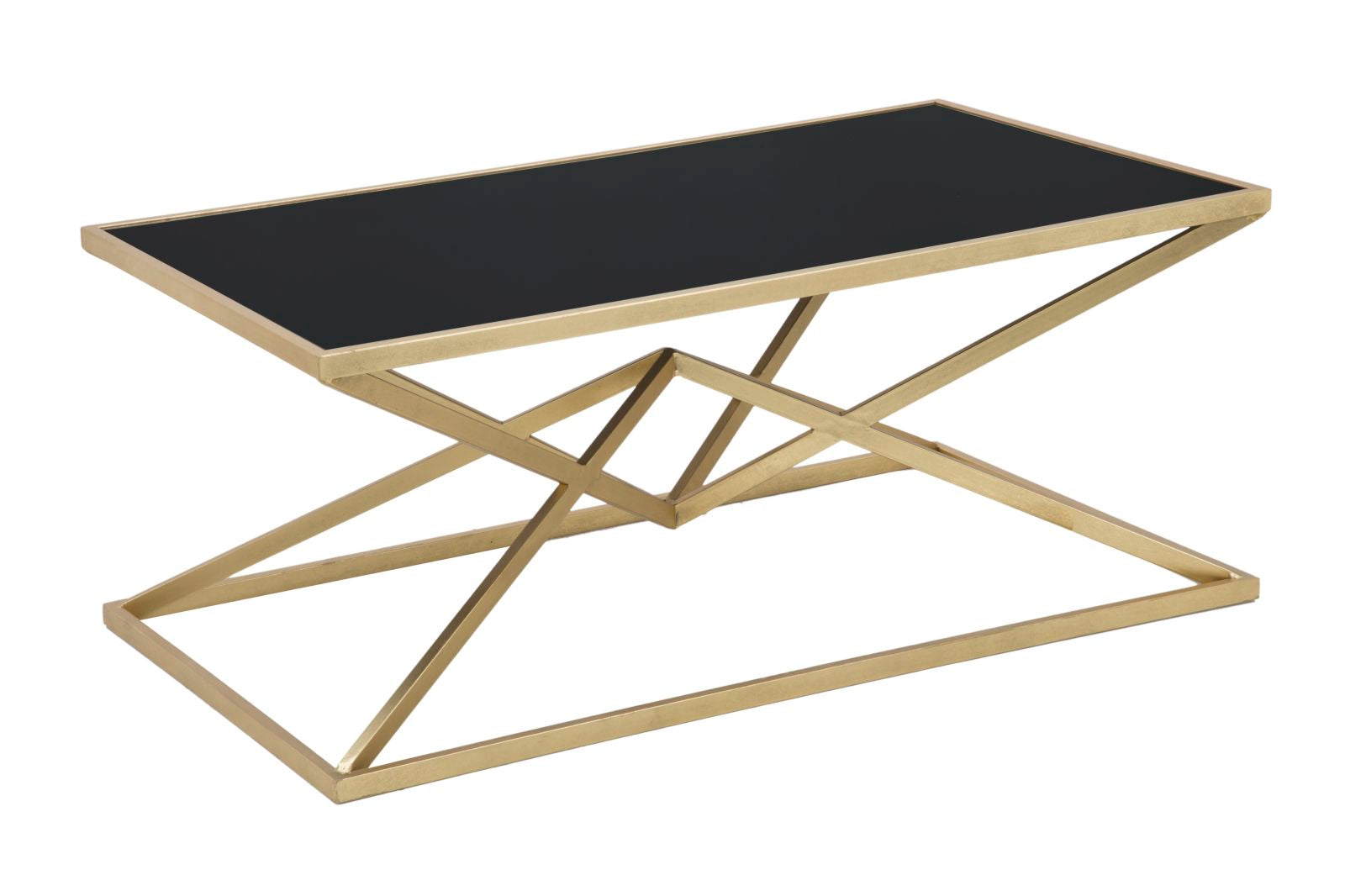 Glam Bord   Guldfarve  Jern Glas   110x60x45 Cm