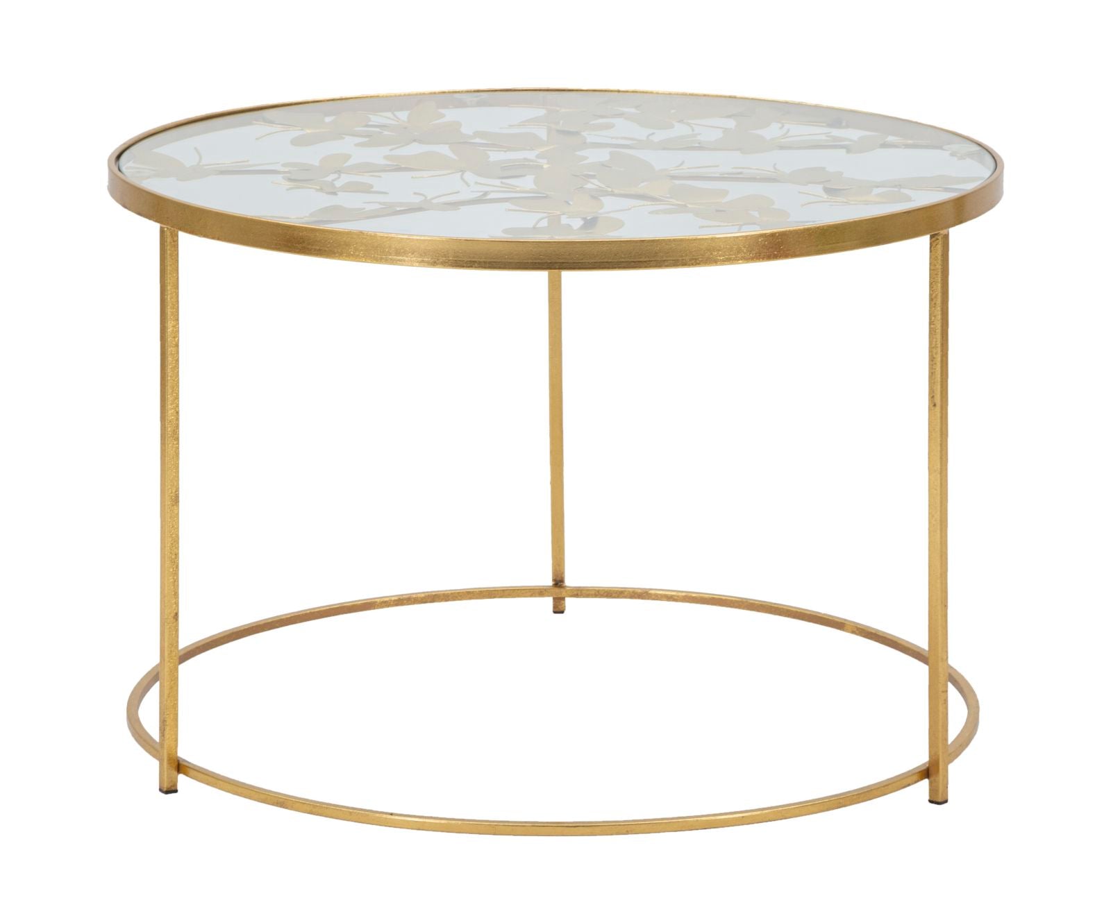 Glam Bord   Guldfarve  Jern Og Glas   60x40x5 Cm