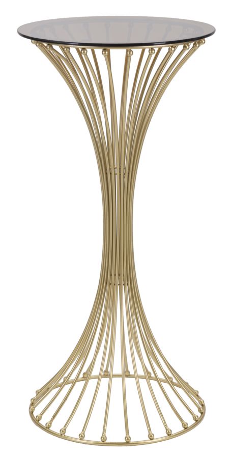 Glam Bord   Guldfarve  Metal Og Glas   50x103 Cm