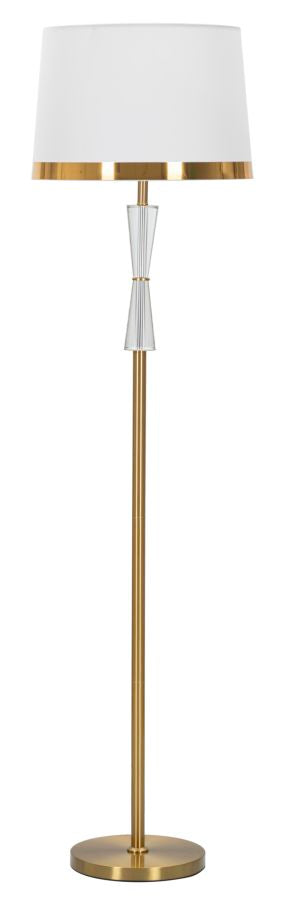 Glam Bordlampe   Guldfarve  Jern  Glas Og Stof   40x153 Cm