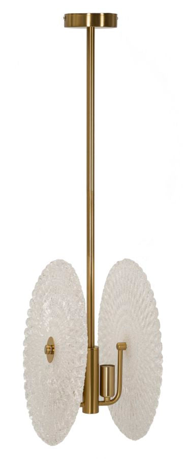 Glam Lampe   Glas Og Jern   35x18x80 Cm