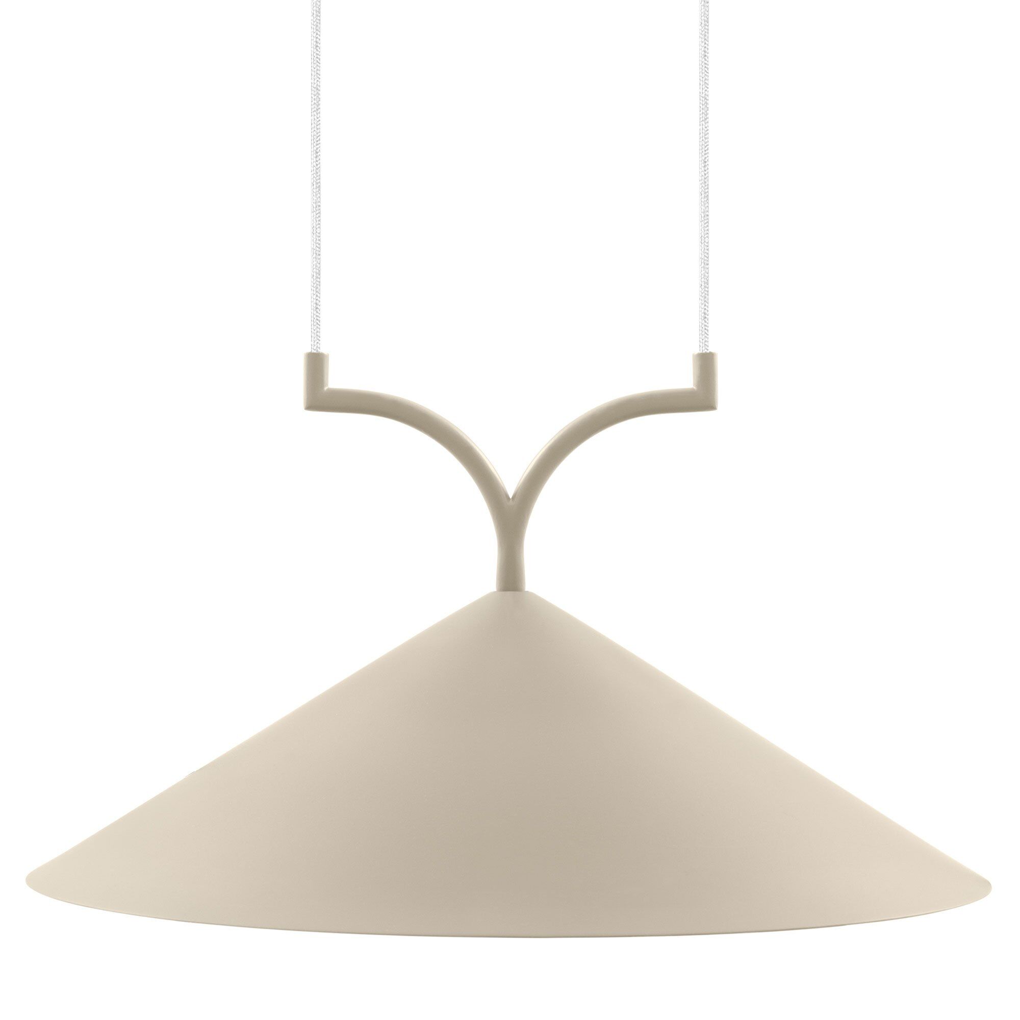 Globen Lighting Curve Pendel Lampe 50 Cm Beige