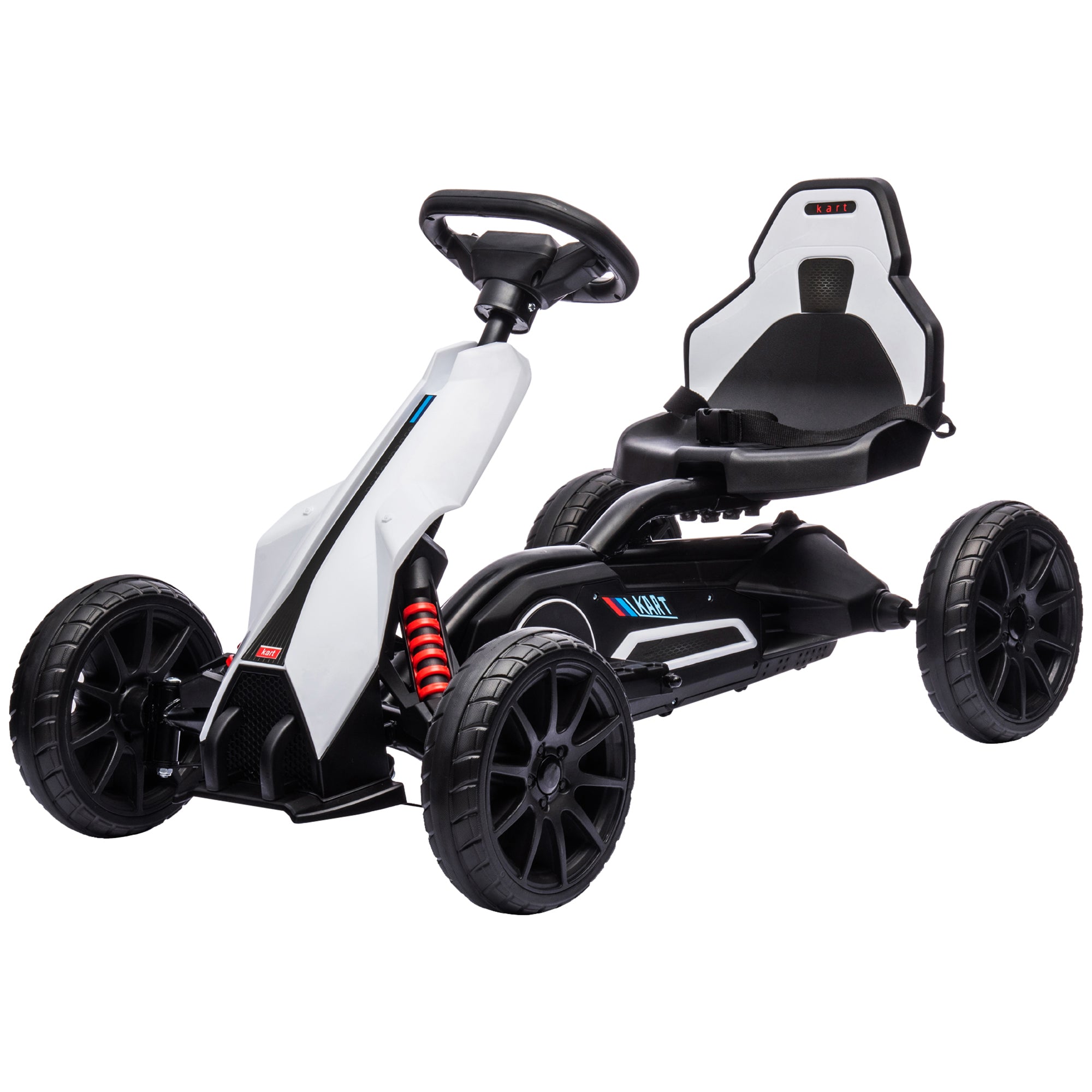 Gokart Til Børn  El-kart  Op Til   Km    Sikkerhedssele  Sæde Med Ryglæn  Plastik  Metal  Hvid