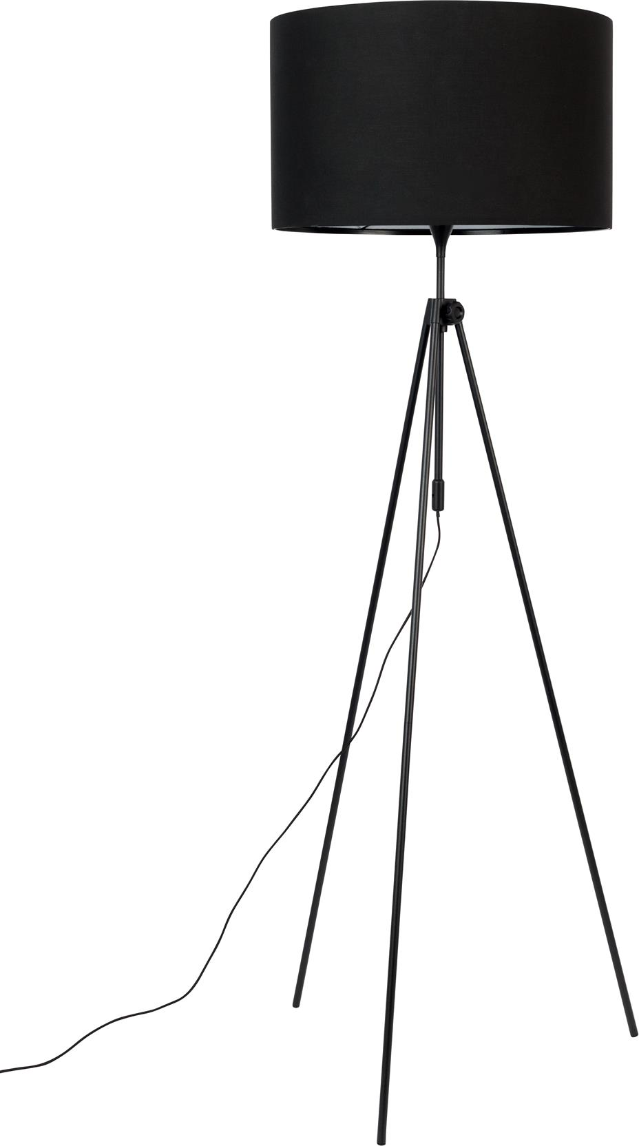 Gulv- Stålampe Zuiver Lesley Højdejusterbar ø58 H153 Cm Antracit Jern