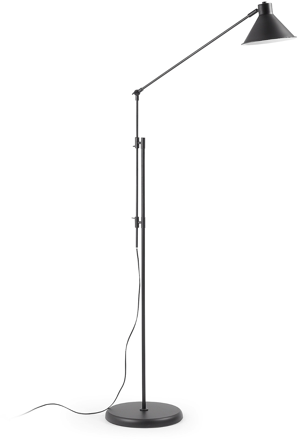 Gulvlampe Kave Home Dione  Artikuleret Sort Metal Standlampe