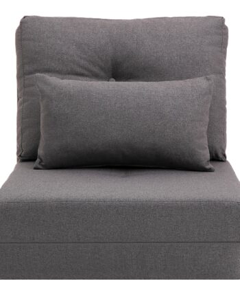 Gulvstol Foldmadras Liggeunderlag   - -  Design  Aftagelig Pude  60   80   56 Cm  Mørkegrå