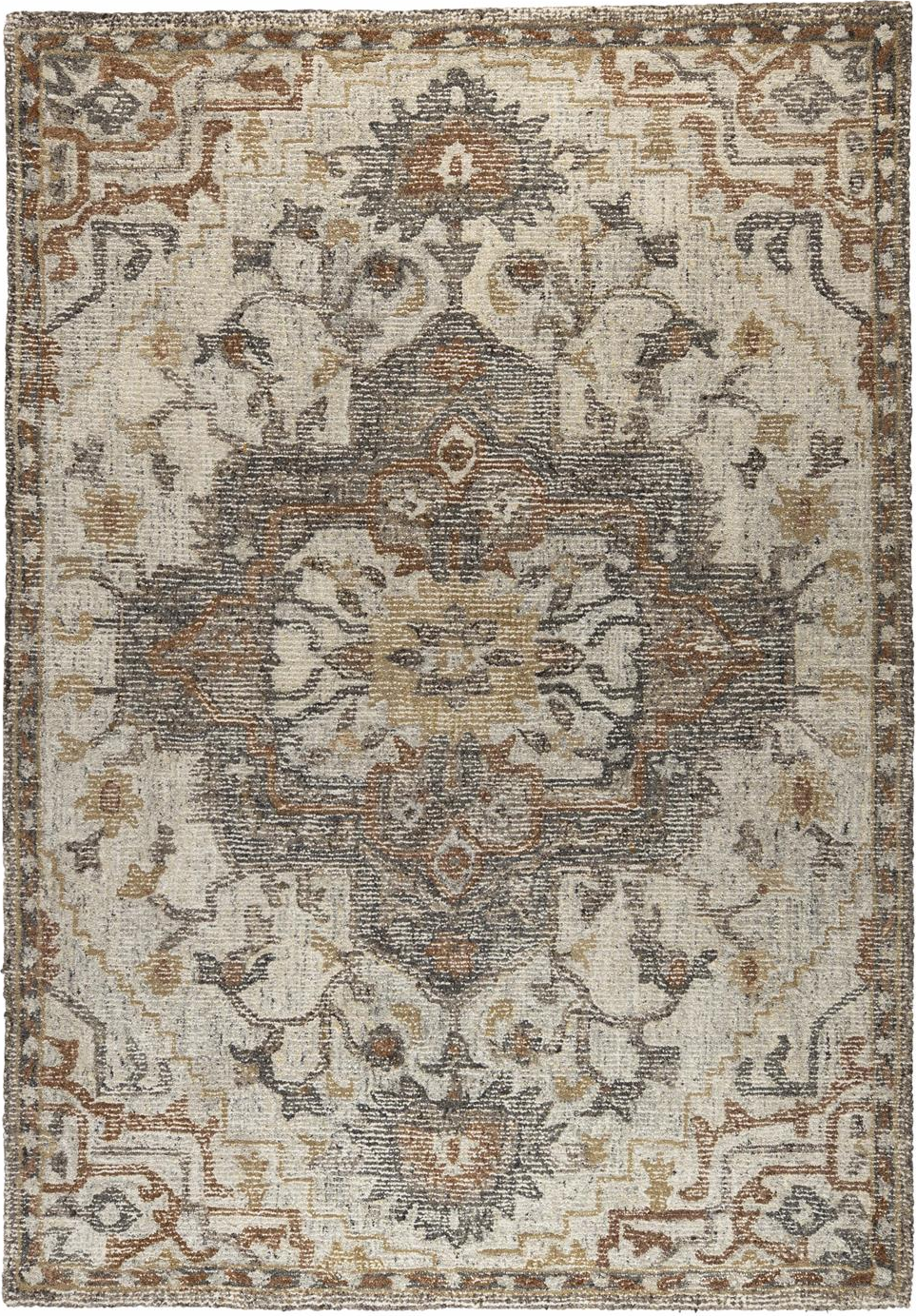 Gulvtæppe Dutchbone Amori Håndlavet Stengrå 200x300 Cm 60  Uld 40  Polyester