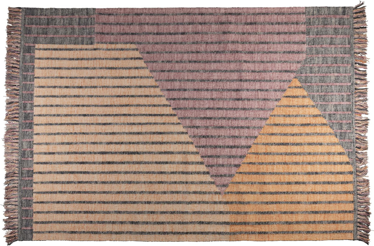 Gulvtæppe Dutchbone Hampton 160x230 Cm Stengrå Bomuld Håndlavet
