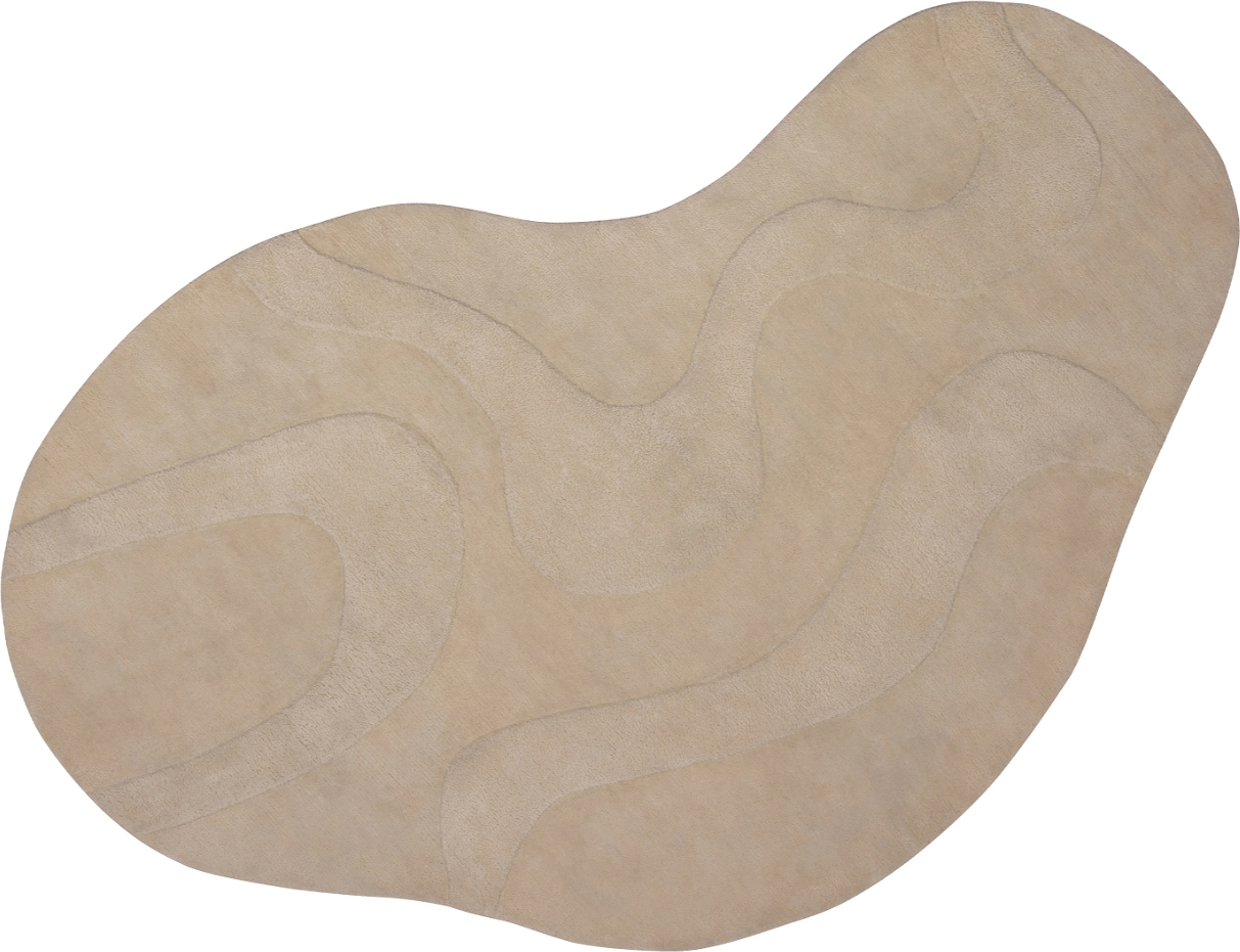 Gulvtæppe Woood Exclusive Alya 170   240 Cm Beige Polyester
