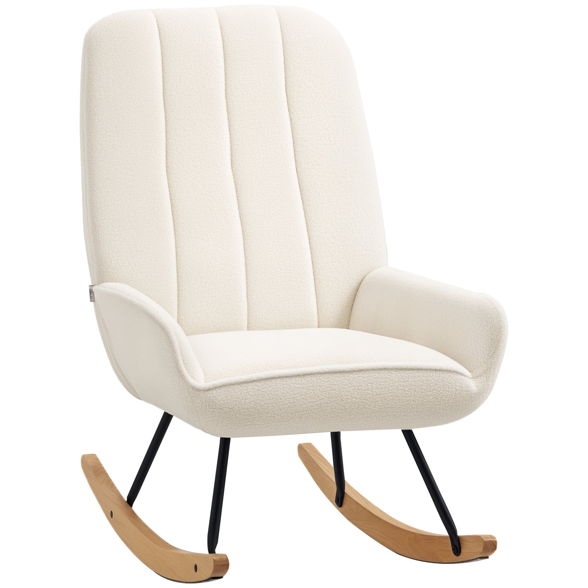 Gyngestol Med Sherpa Fleece 63 Cm   95 Cm   97 Cm Natur   Creme