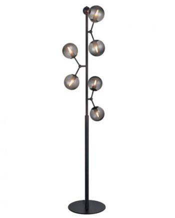 Halo Design Atom Gulvlampe Smoke Sort  : Erling Christensen Møbler