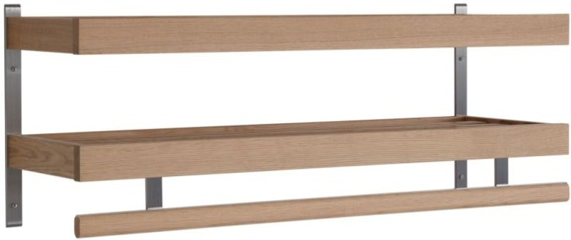 Hattehylde Og Knagerække Oscarssons Möbel Nadja Lakeret Egetræ 100x29 Cm