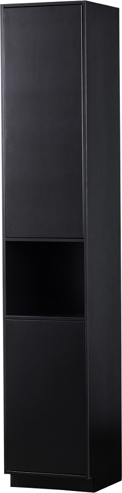Highboard Woood Exclusive Finca   Sort Fyrretræ Opbevaringsskab H210ã B40ã D40 Cm