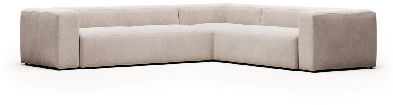 Hjørnesofa Kave Home Blok Modulsofa   Beige Stof   Moderne Nordisk Design