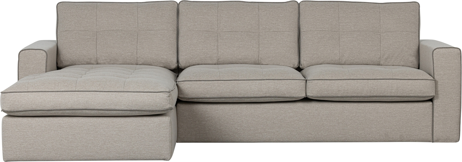 Hjørnesofa  -sofa Venstrevendt Woood Lisa Natur Harby-stof 280ã 170 Cm