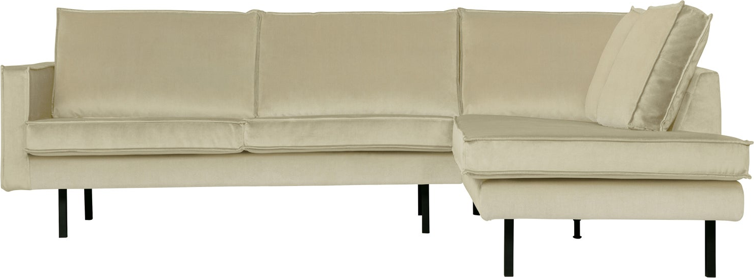 Hjørnesofa Loungesofa Woood Rodeo Højrevendt Pistacie Velour 266x213 Cm