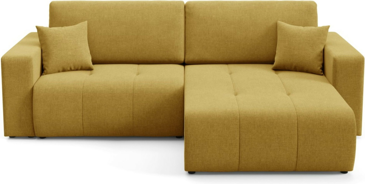 Hjørnesofa Maison Vellé Novento Loungesofa H82ã B244ã D102 Cm  Sovefunktion 200ã 132 Cm  Stof Wind 48 100  Polyester  Vendbar  Skjult Opbevaring