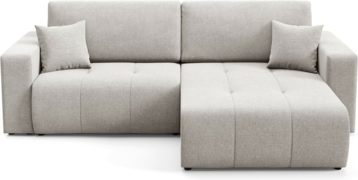 Hjørnesofa Maison Vellé Novento Loungesofa   Wind 84 Stof  Sovefunktion Og Skjult Opbevaring