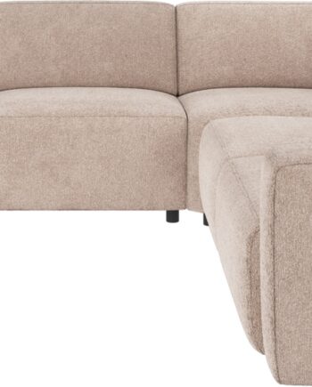 Hjørnesofa Rowico Willard Greg Stof Lysebeige Modulopbygget 297x297 Cm