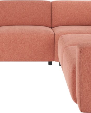 Hjørnesofa Rowico Willard   Modulopbygget Sofa   Rød Brenda-stof 297   297 Cm