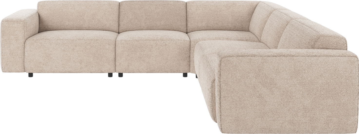 Hjørnesofa Rowico Willard Modulsofa Lysegrå Robin-stof Skandinavisk Design Slidstærk Med Koldskum