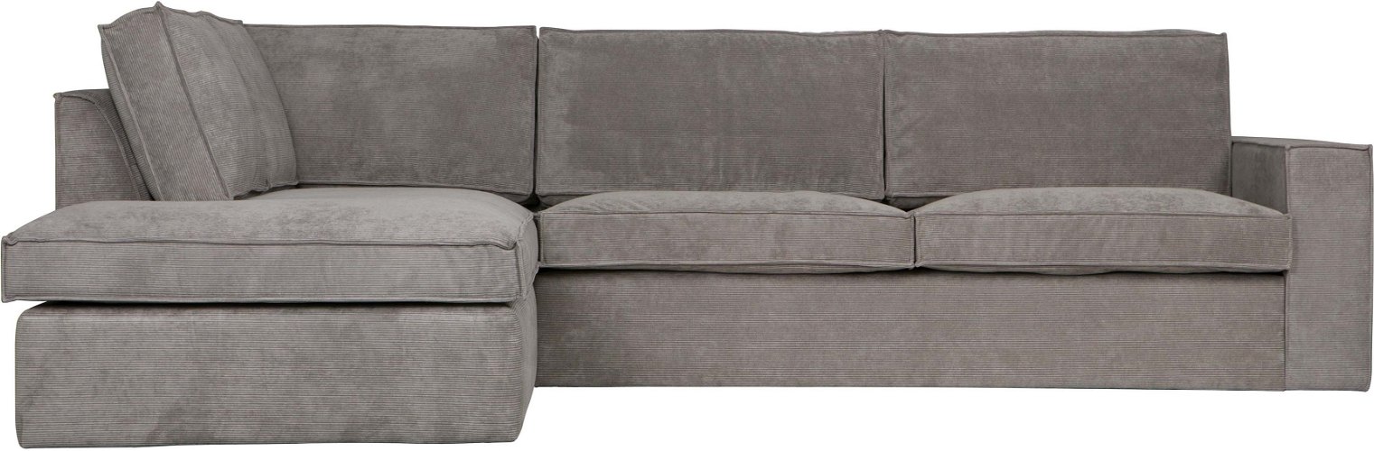 Hjørnesofa Venstrevendt Woood Thomas Ribstofssofa Grå B283ã D197 Cm