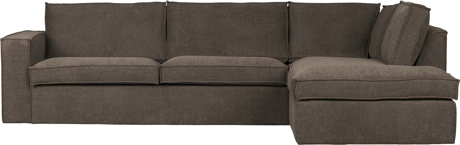 Hjørnesofa Woood Freddie   Mørkegrå Bouclé   Højrevendt Sofa 283ã 197 Cm