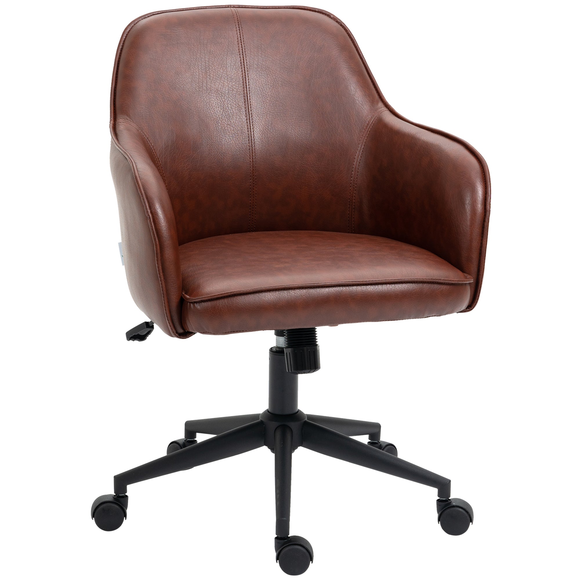 Højdejusterbar Drejelig Kontorstol 58   Cm   62 Cm   91 Cm Brun