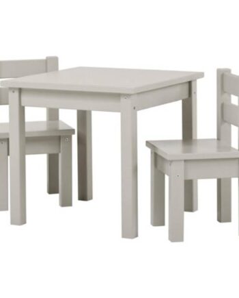 Hoppekids Mads Børnesæt Bord Og   Stole Dove Grey Dove Grey : Erling Christensen Møbler
