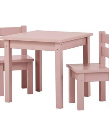 Hoppekids Mads Børnesæt Bord Og   Stole Pale Rose Pale Rose : Erling Christensen Møbler