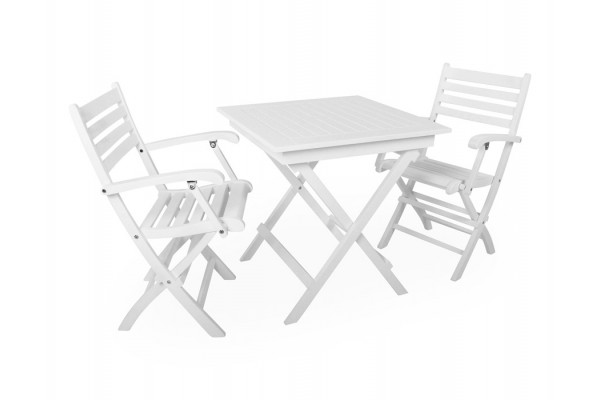Hornbæk 70x70 Cafesæt   Armlæn