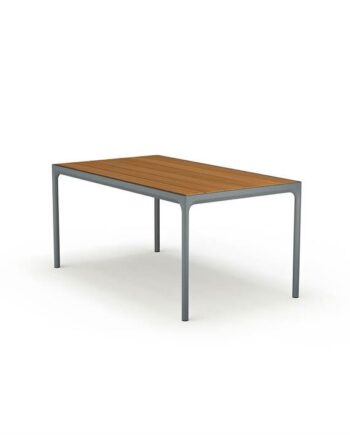 Houe Four Havebord 160x90 Cm Bambus Dark Grey  : Erling Christensen Møbler