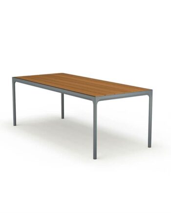 Houe Four Havebord 210x90 Cm Bambus Dark Grey  : Erling Christensen Møbler