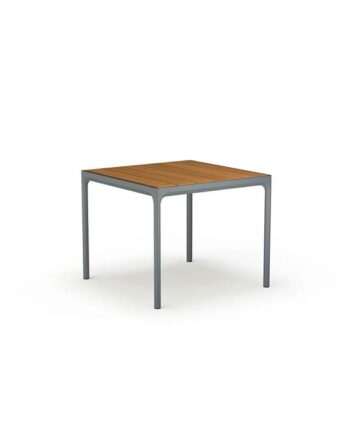 Houe Four Havebord 90x90 Cm Bambus Dark Grey  : Erling Christensen Møbler