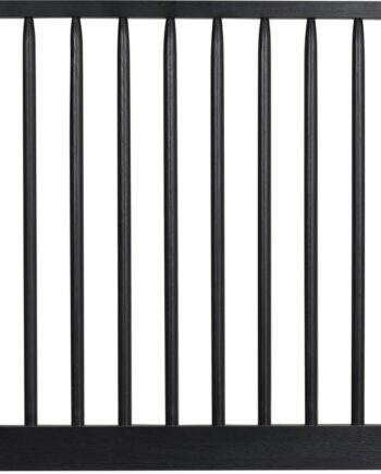 Hovedgærde Sengegavl Rowico Riggins Massivt Egetræ Mat Sort Justerbar 125 149 Cm 194ã   Cm Til 180 Cm Seng