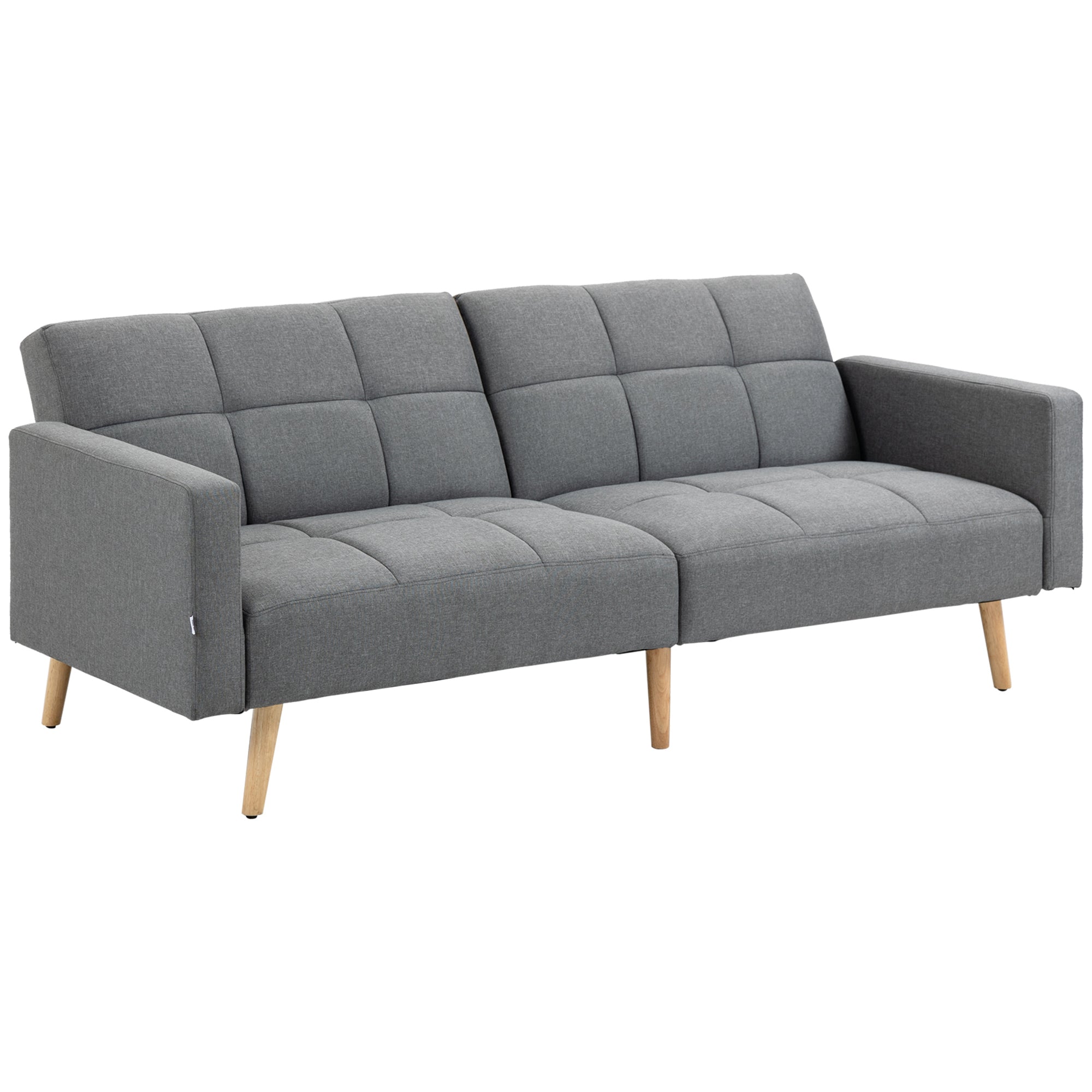 Sovesofa 205   88 Cm Sofa Med Sengefunktion  Sofa Med Siddehynde  Hørlook Grå