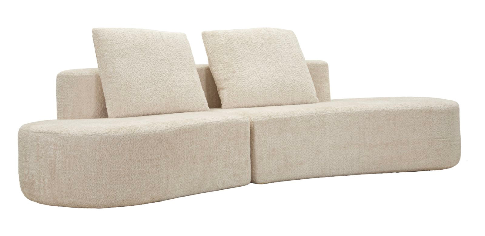 Island Sofa Hvid Cm 238x92x78 Komprimeret