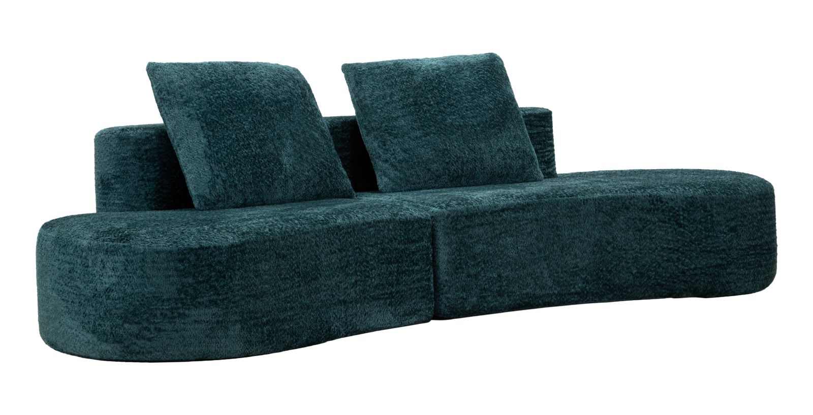 Island Sofa Teal Cm 238x92x78 Komprimeret