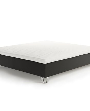 Jensen Diplomat Nordic Seamless Boksmadras 160x200 Cm Anthracit Medium Og Fast  : Erling Christensen Møbler