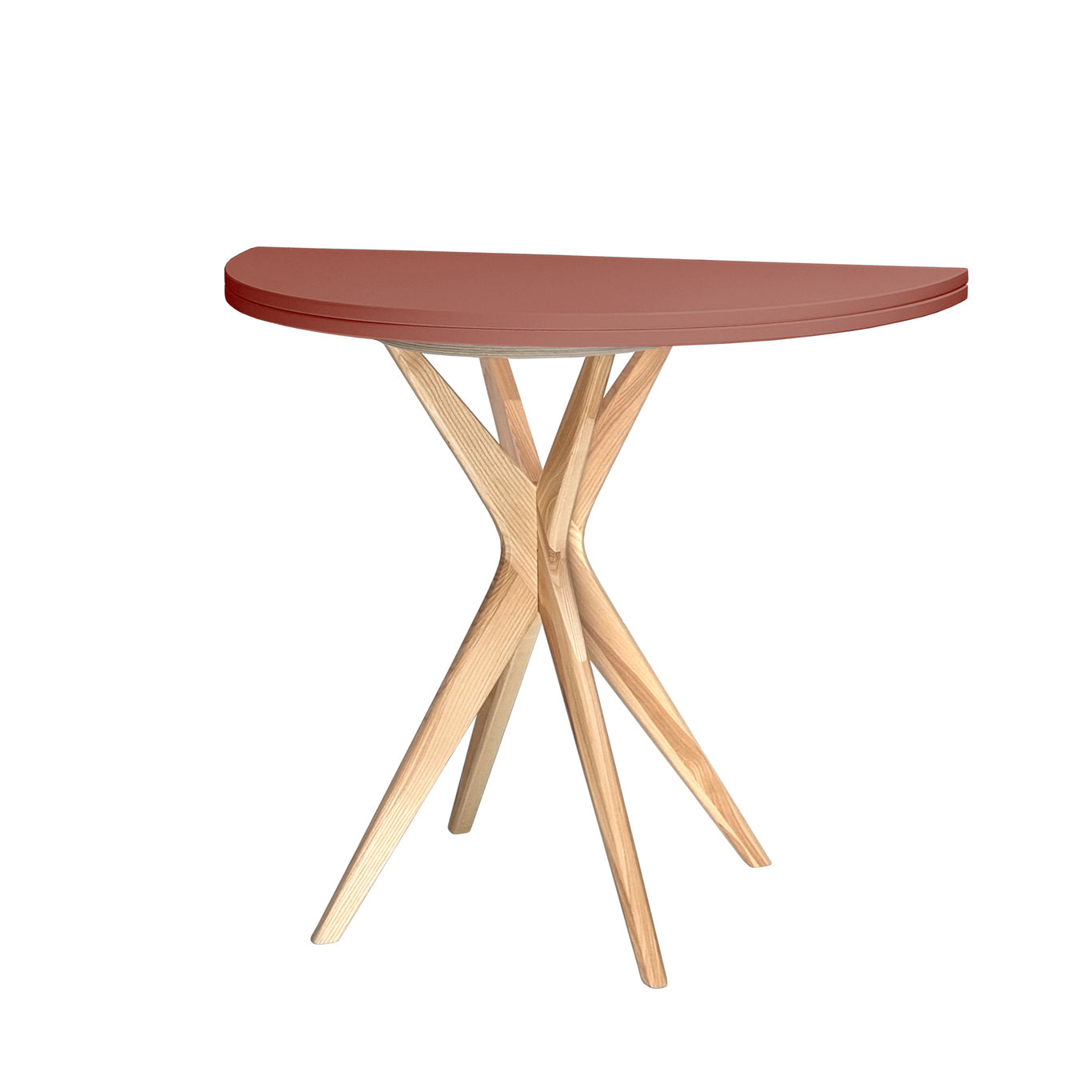 Jubi Halvrundt Udtrækkeligt Bord Diam  90cm Antique Pink