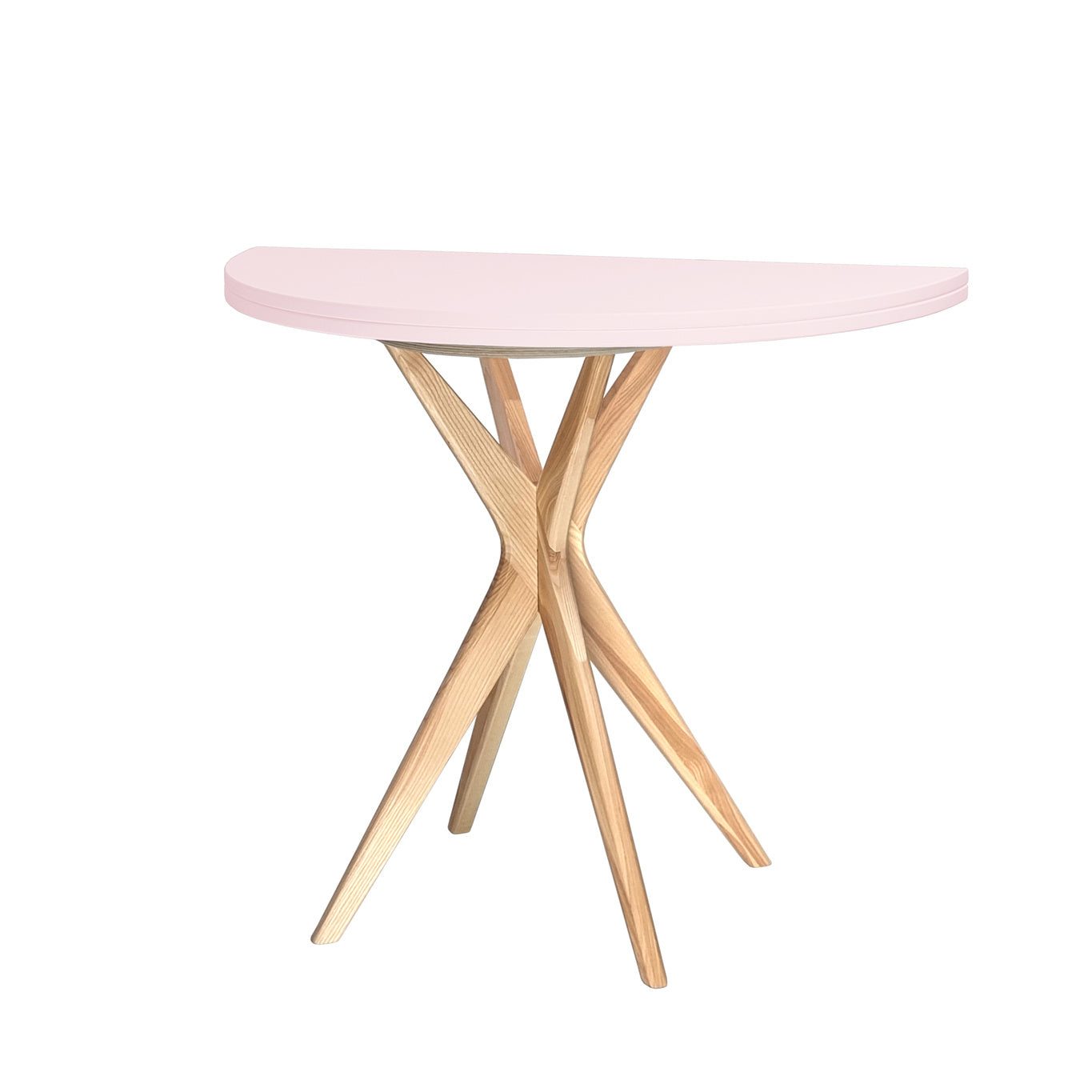 Jubi Halvrundt Udtrækkeligt Bord Diam  90cm Powder Pink