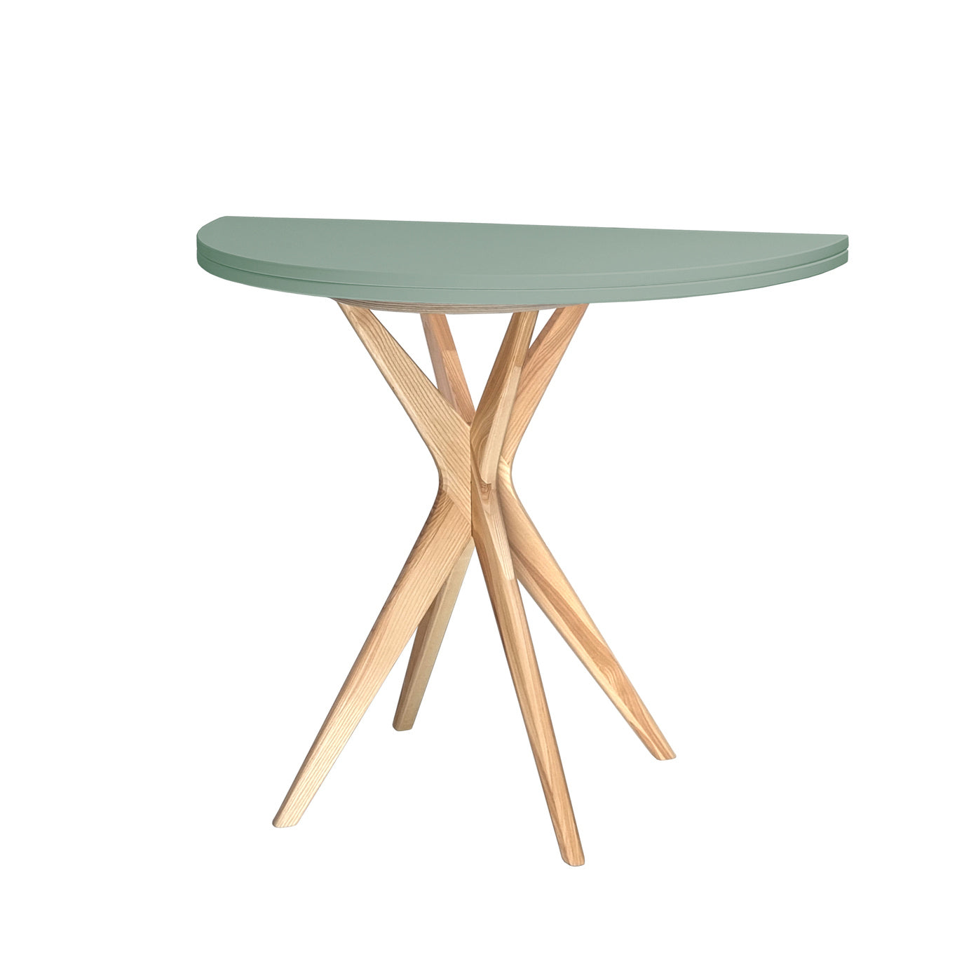 Jubi Halvrundt Udtrækkeligt Bord Diam  90cm Sage Green