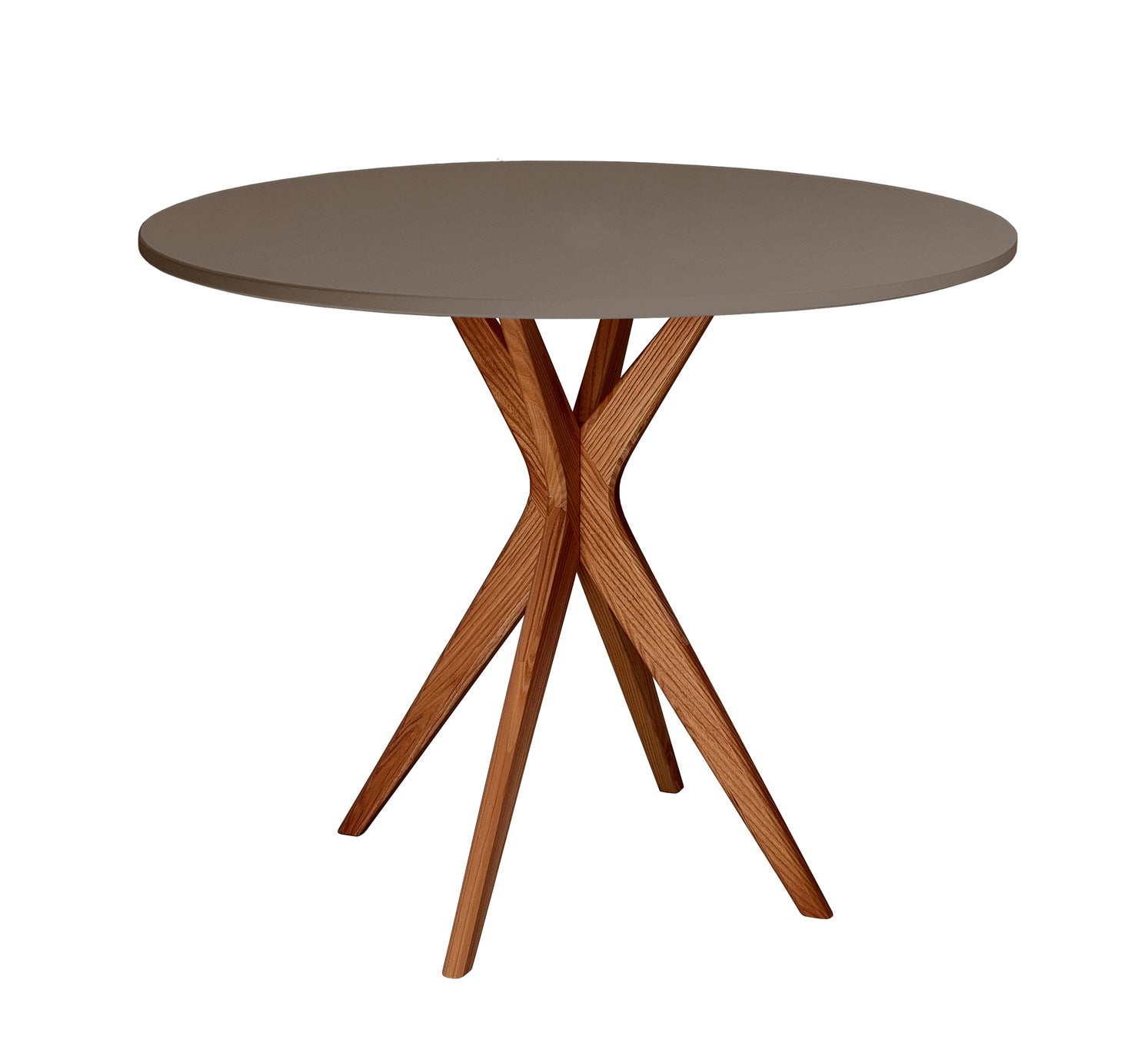 Jubi Rundt Spisebord Diam  80cm Oak Beaver Brown